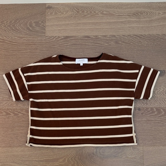 La Ligne Short Sleeve Breton Tee - Picture 1 of 3